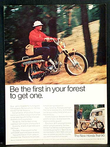 Honda Trail CT90 Ad - Be the first in your forest to get one.