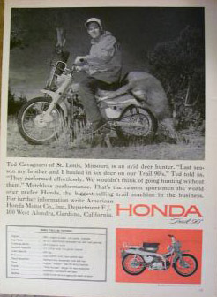 Honda Trail CT90 Ad - Wouldn't Go Hunting Without Them