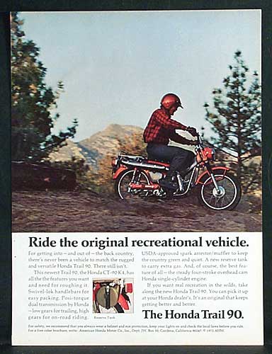 Honda Trail CT90 Ad - Ride the original recreational vehicle